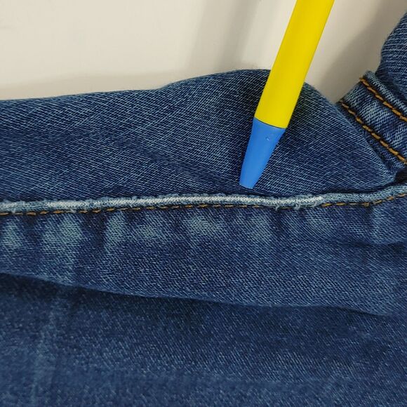 (FLAWS) Kancan Jeans Dark Wash Skinny Fit Dark Wash Stretch Womens Size 15/31 - Picture 3 of 15